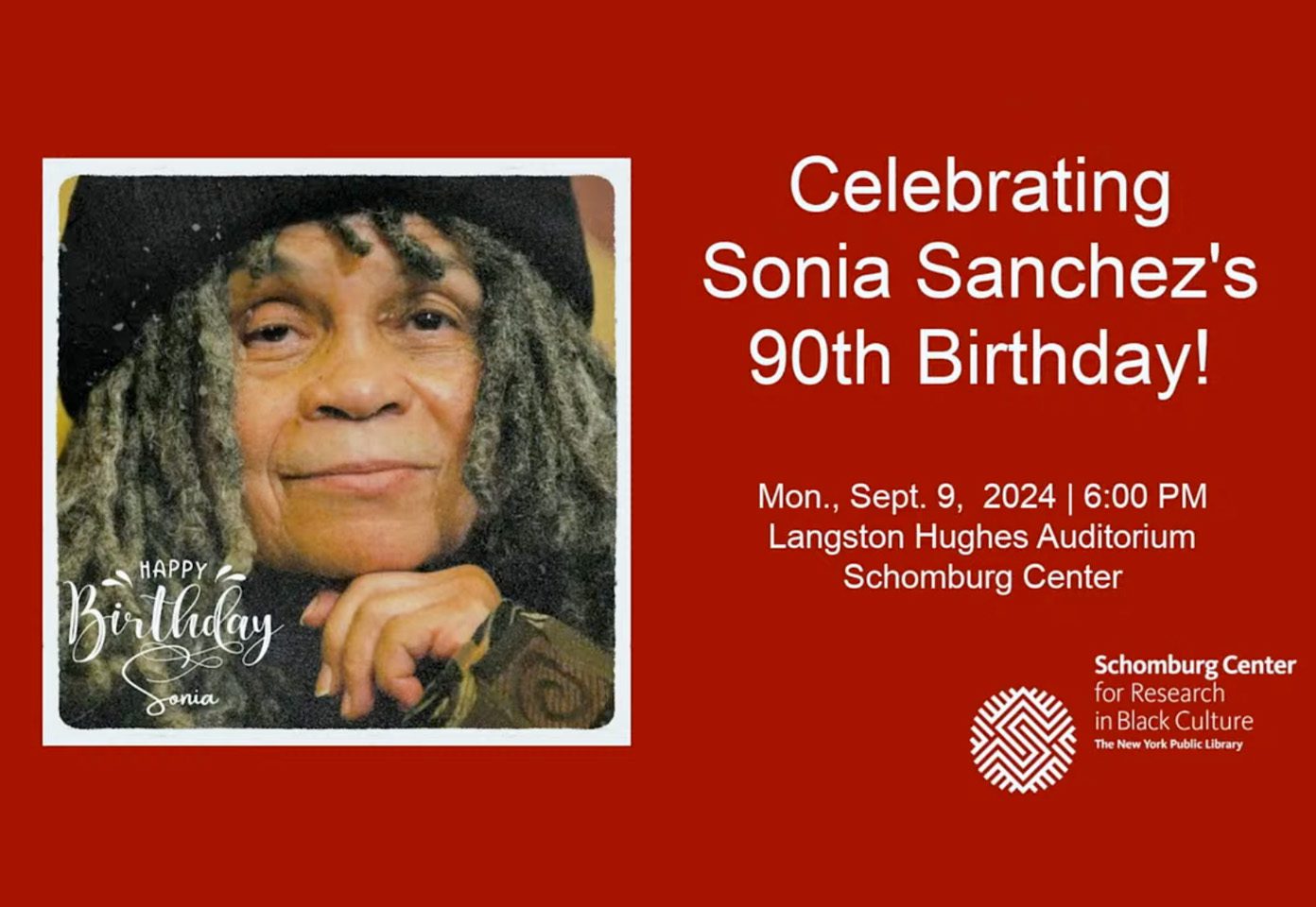 Celebration of American Poet Sonia Sanchez