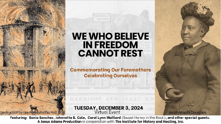 We Who Believe in Freedom Cannot Rest